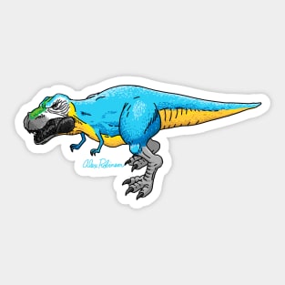 Tyrannomacaw Rex Sticker